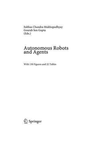 Couverture : Autonomous robots and agents