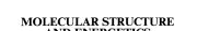Couverture : Molecular structure and energetics