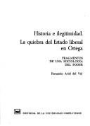 Couverture : Historia e ilegitimidad