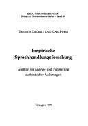 Couverture : Empirische Sprechhandlungsforschung