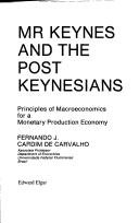 Couverture : Mr. Keynes and the post Keynesians