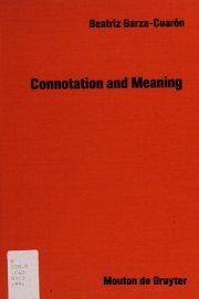 Couverture : Connotation and meaning