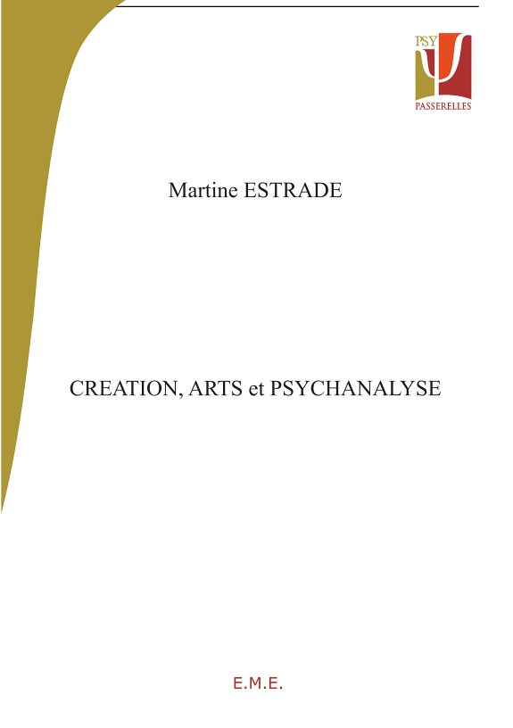 Couverture : Création, arts et psychanalyse