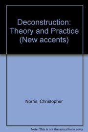 Couverture : Deconstruction, theory and practice
