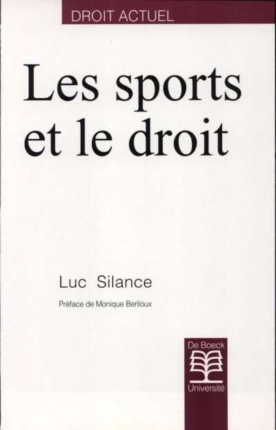 Couverture : Les sports et le droit