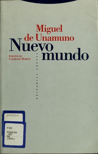 Couverture : Nuevo Mundo