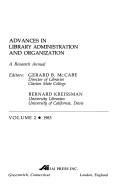 Couverture : Advances in library administration and organization