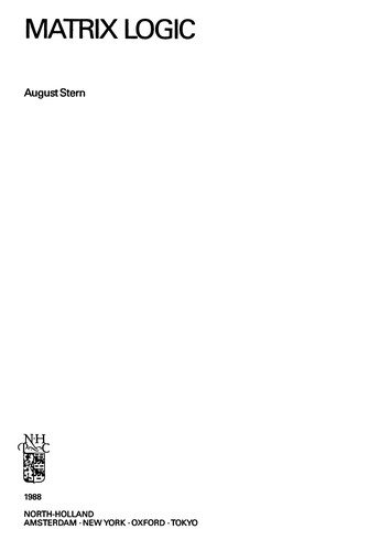 Couverture : Matrix logic