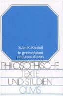 Couverture : In genere latent aequivocationes