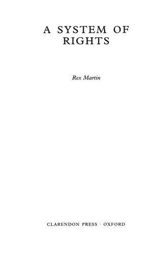 Couverture : A system of rights