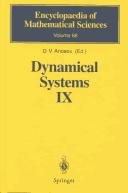 Couverture : Dynamical systems with hyperbolic behavior
