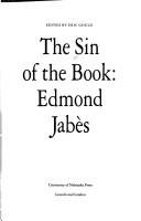 Couverture : The Sin of the book, Edmond Jabès