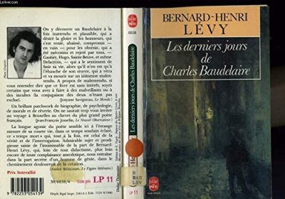Couverture : Les Derniers Jours De Charles Baudelaire