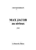 Couverture : Max Jacob au sérieux