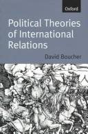 Couverture : Political theories of international relations