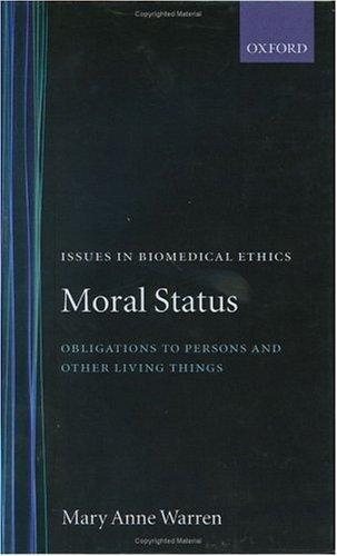 Couverture : Moral status