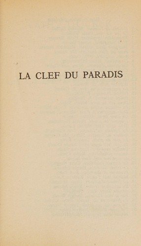 Couverture : La clef du paradis