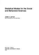 Couverture : Statistical models for the social and behavioral sciences