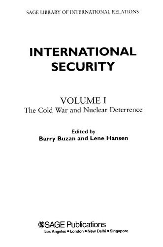 Couverture : International Security (SAGE Library of International Relations)