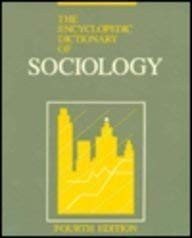 Couverture : The Encyclopedic dictionary of sociology