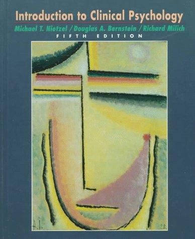 Couverture : Introduction to clinical psychology