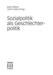 Couverture : Sozialpolitik als Geschlechterpolitik