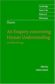 Couverture : An enquiry concerning human understanding and other writings
