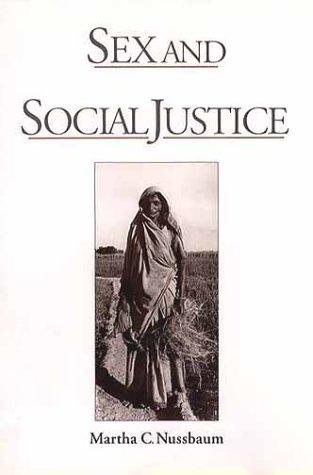 Couverture : Sex and social justice