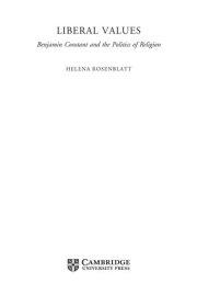 Couverture : Liberal values