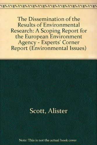 Couverture : The dissemination of the results of environmental research