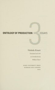 Couverture : Ontology of Production