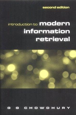 Couverture : Introduction to modern information retrieval