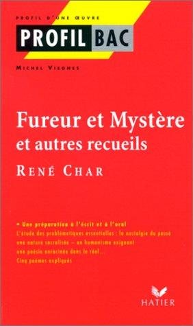 Couverture : Fureur et mystère et autres recueils, René Char