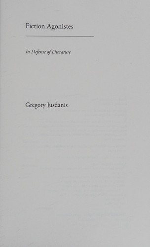 Couverture : Fiction agonistes
