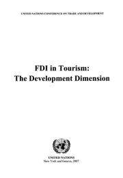 Couverture : FDI in tourism