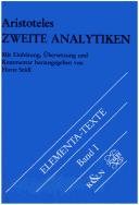 Couverture : Zweite Analytiken