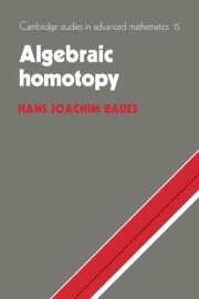 Couverture : Algebraic homotopy