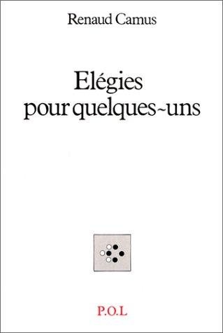 Couverture : Elégies pour quelques-uns