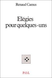 Couverture : Elégies pour quelques-uns