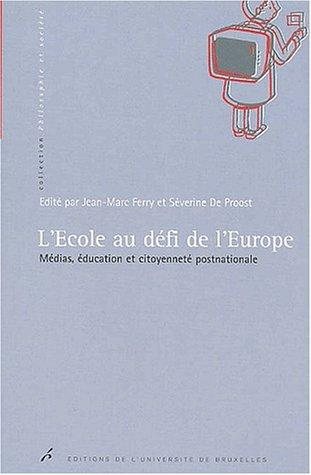 Couverture : L' école au défi de l'Europe