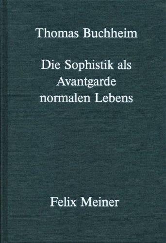 Couverture : Die Sophistik als Avantgarde normalen Lebens