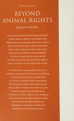 Couverture : Beyond animal rights