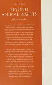 Couverture : Beyond animal rights