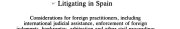 Couverture : Litigating in Spain