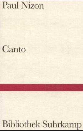 Couverture : Canto.