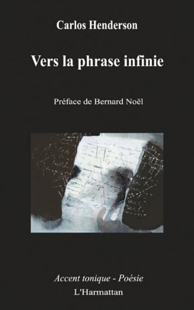 Couverture : VERS LA PHRASE INFINIE