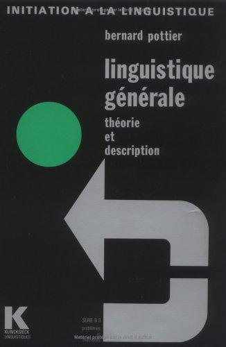 Couverture : Linguistique générale