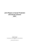 Couverture : Joint report on social protection and social inclusion, 2007