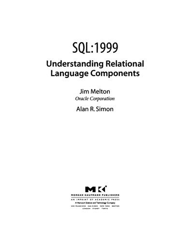 Couverture : SQL:1999