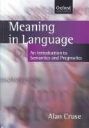 Couverture : Meaning in language